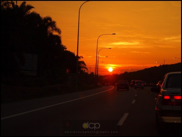 Sunset shot by Alyssa Shot by my wife using "sunset mode". She's not a photographer, if you know what I mean.