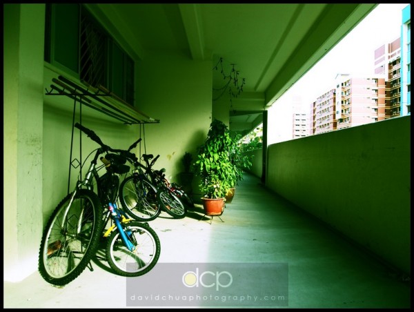 A Corridor View of a Typical HDB Flat in Singapore 