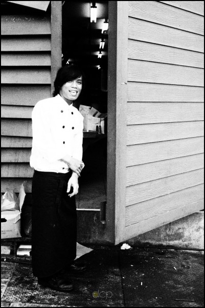 Chef taking a break