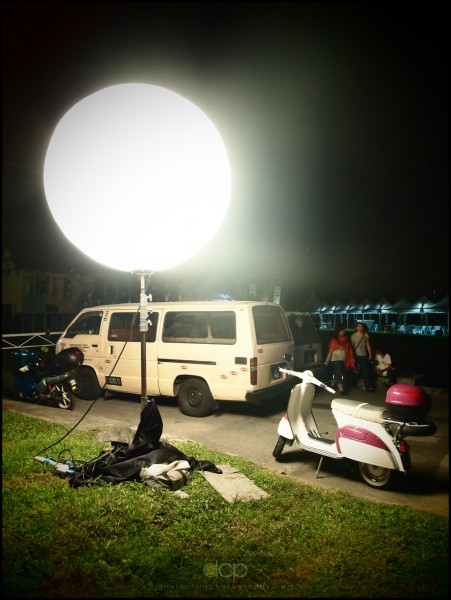 The music plays through the night with people still lingering around